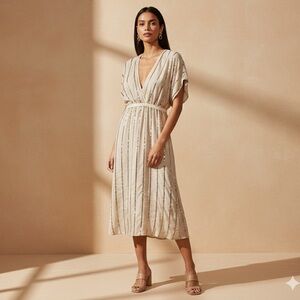 Southern Fried Chicks Boutique Sequin Midi Dress XL NWT Sequin Gold BohoRevival